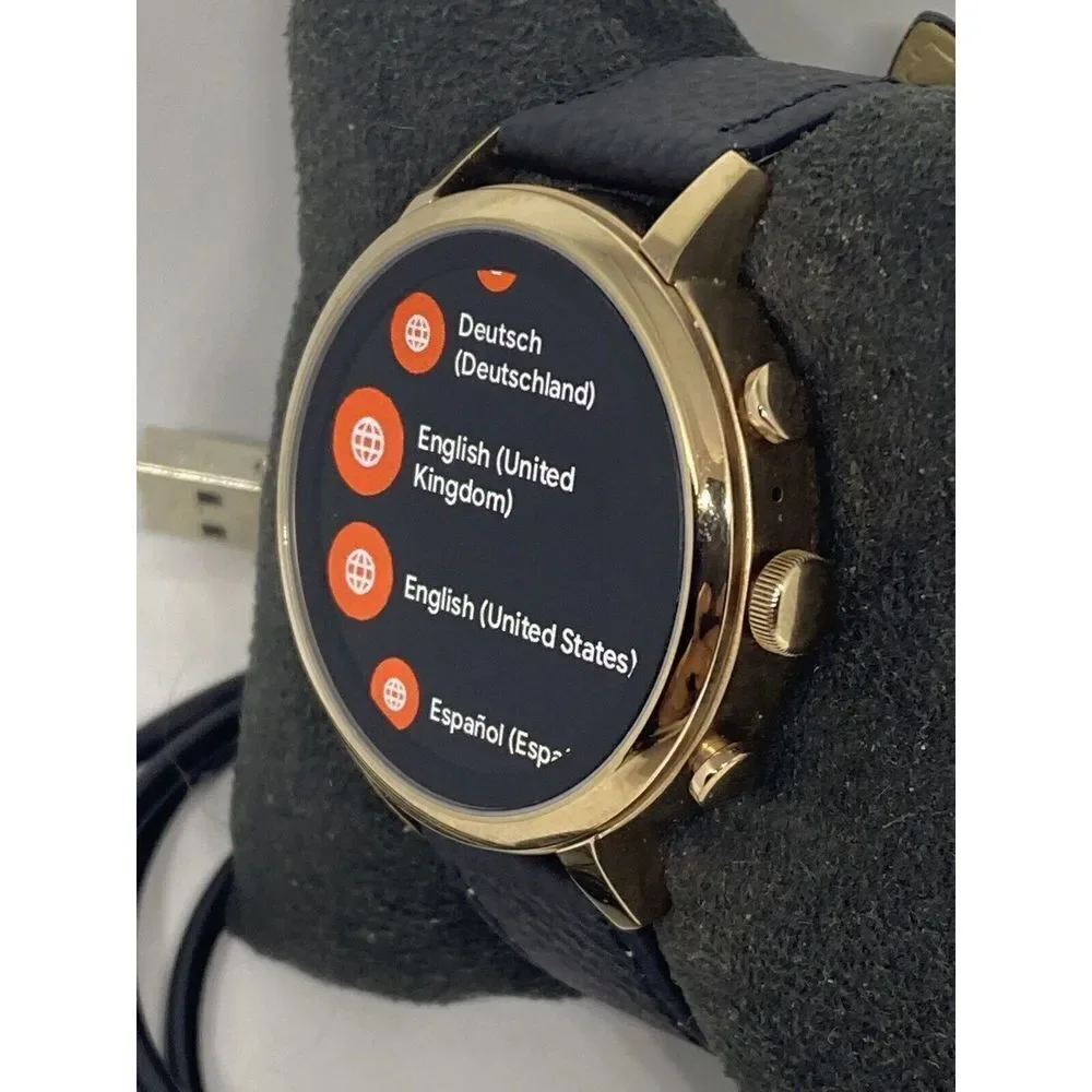 Fossil Venture HR Gen 4 FTW6020 Women Black Leather Digital Sport Smartwatch